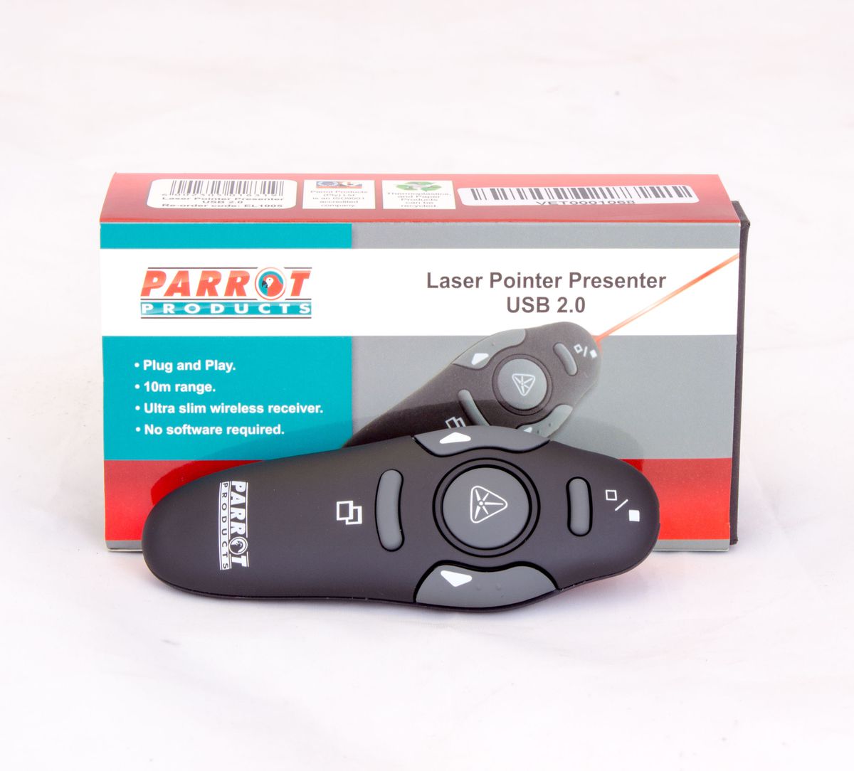 Parrot Laser Pointer Presenter USB 2.0 Red Laser CorporateMall