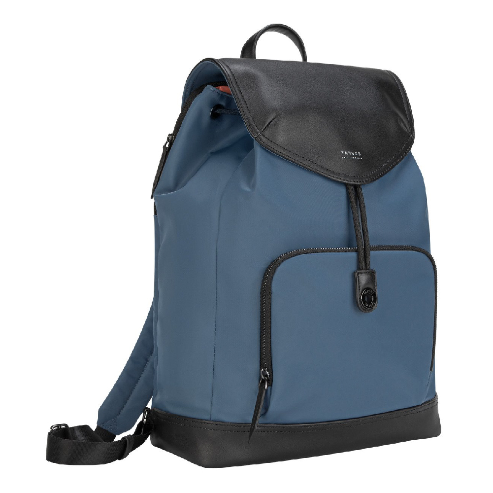 Newport 15″ Drawstring Laptop Backpack – Blue – TSB96403GL - CorporateMall
